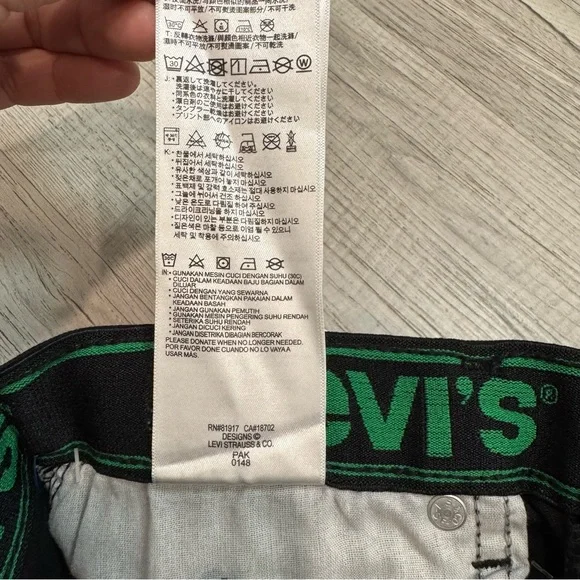 Levi's 511 Slim Stretch Fit From Hip Through Ankle Adjustable Boy 16R 28x30black - Picture 8 of 10